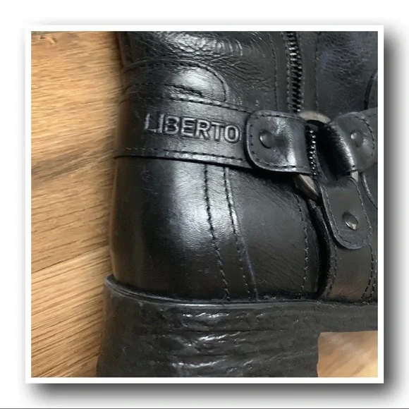 {Liberto} Moto Distressed Boots - Picture 7 of 13